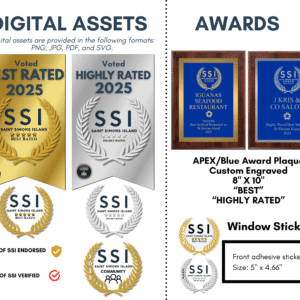 Highly Rated Front-Adhesive Window Sticker (5" x 4.66")